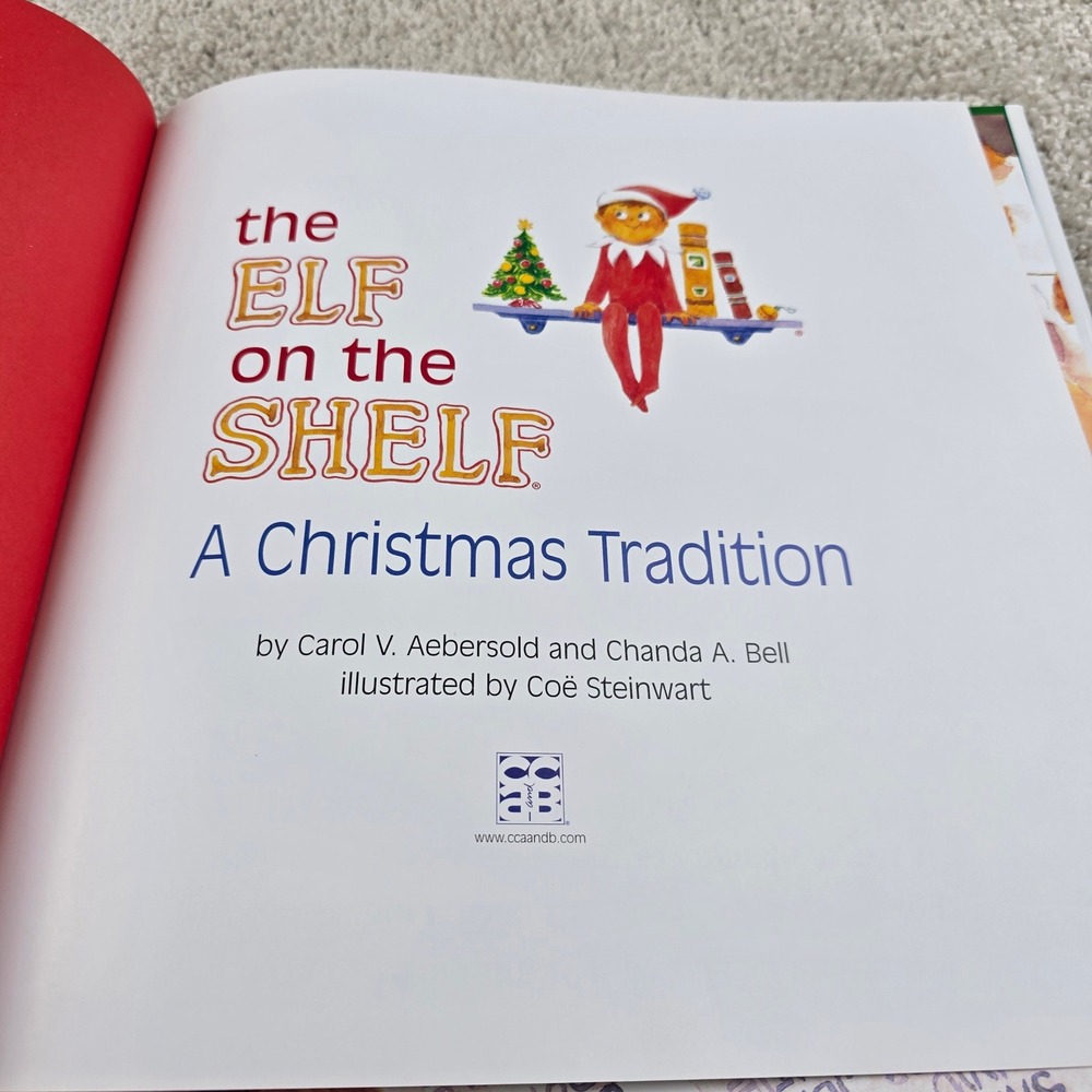 Elf on the Shelf A Christmas Tradition Book Only 2009 Aebersold Bell No Doll - Picture 4 of 4